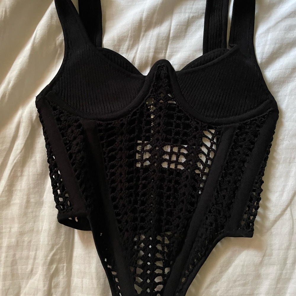 Dion Lee Crochet Corset Black XS - Picture 3 of 5